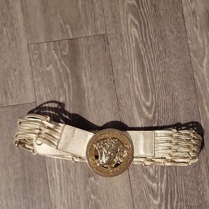 Versace Gold Chain Belt with Medallion